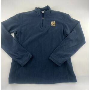Columbia Fleece Notre Dame Sweatshirt Womens Medium Blue Football Sportswear